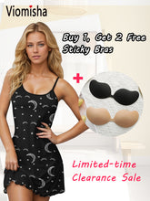 Women Short Suspender Nightdress Cute Moon-style Nightdress Suspender Nightdress Pure Cotton